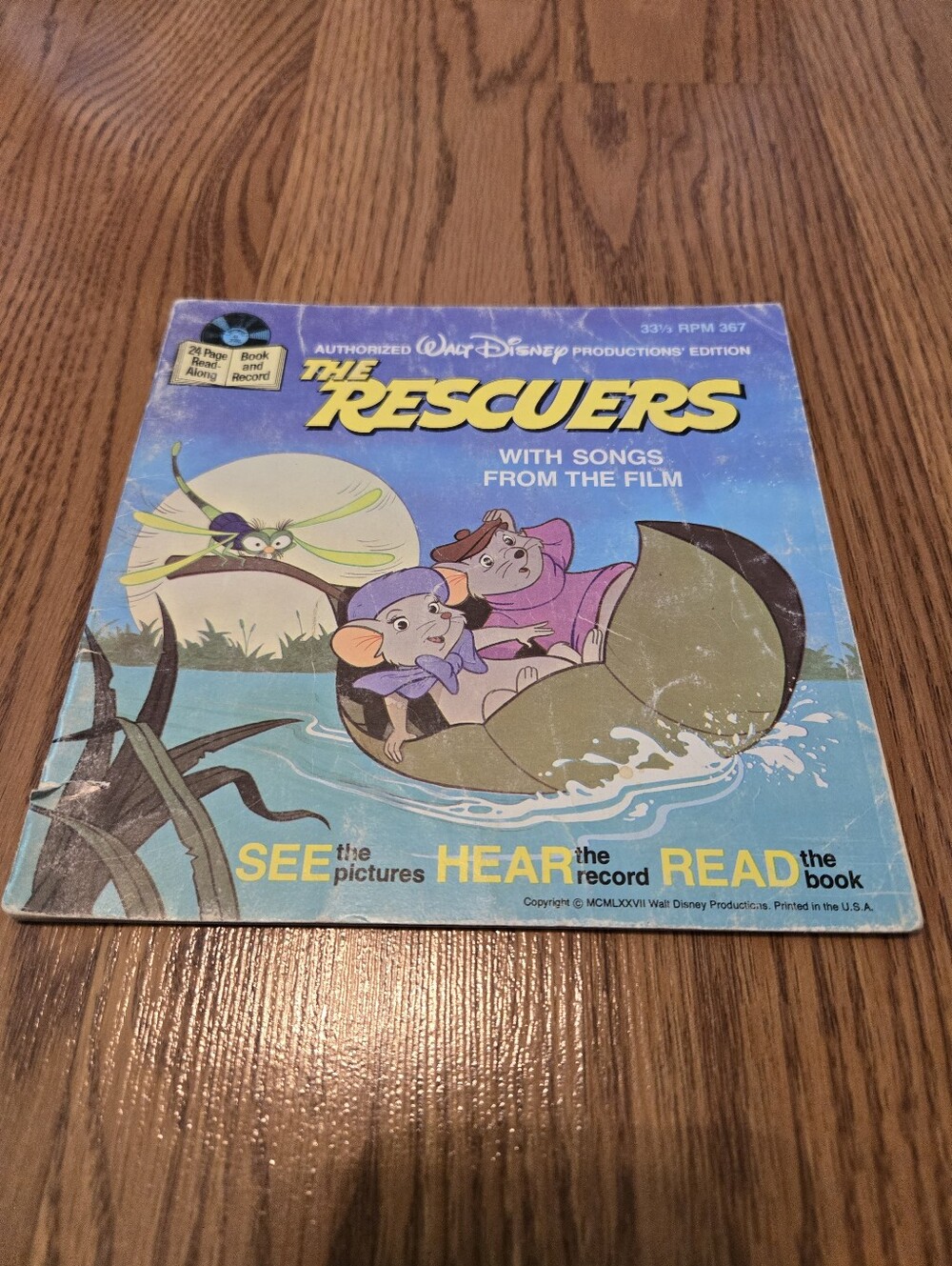 Walt Disney Read Along Book The Rescuers With Songs From The Film (No Tape) Kids